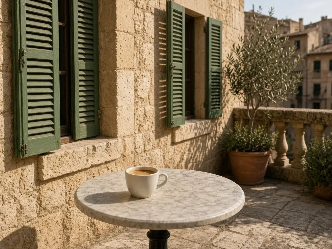 A Palma terrace in warm light